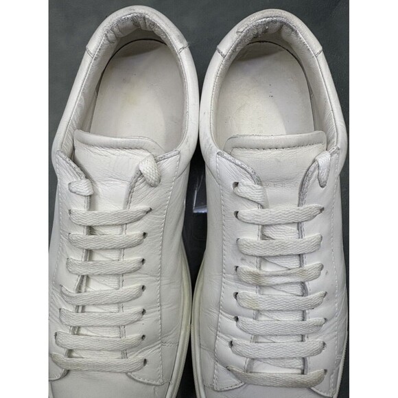 Oliver Cabell Low 1 Women's Sneakers Shoes Size 8 Italian Calfskin Leather White - Picture 10 of 13